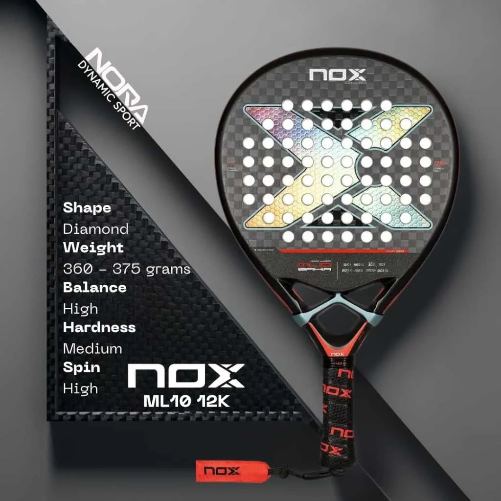 NOX ML10 12K Raket Padel Rackets NORA DYNAMIC STORE