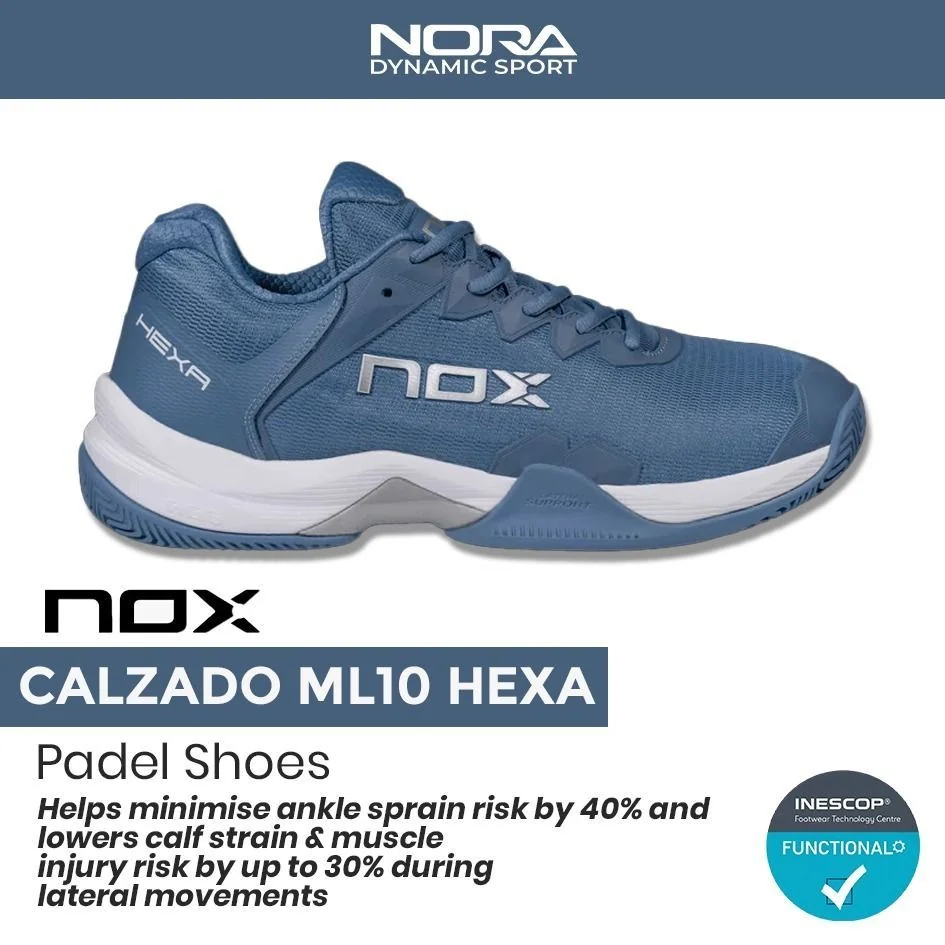 Nox Calzado ML10 Hexa Blue/Silver Padel Shoes 